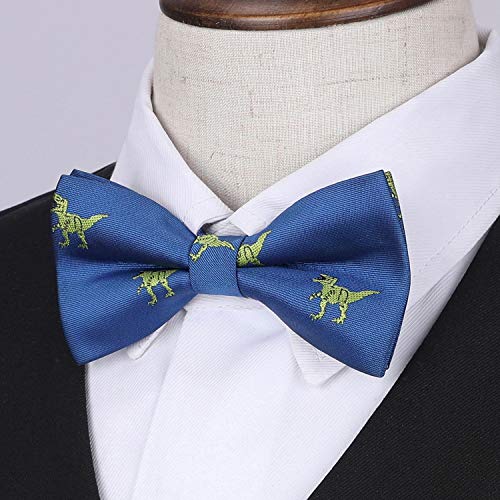 Image of HISDERN Bow Ties for Boys Pre Tied Toddler Bow Tie Adjustable Kids Bowties Clip On Fun Patterned Bowties for Wedding Party