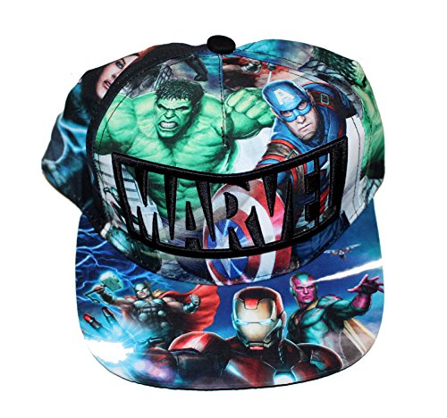 Cerdá 8.42793E+12 Cappello Marvel Flat Brim, Multicolor, 59 Unisex-Bambini