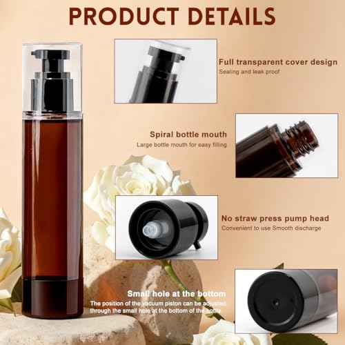 Flacons vides rechargeables marron plastique 120 ml pour cosmétique maison