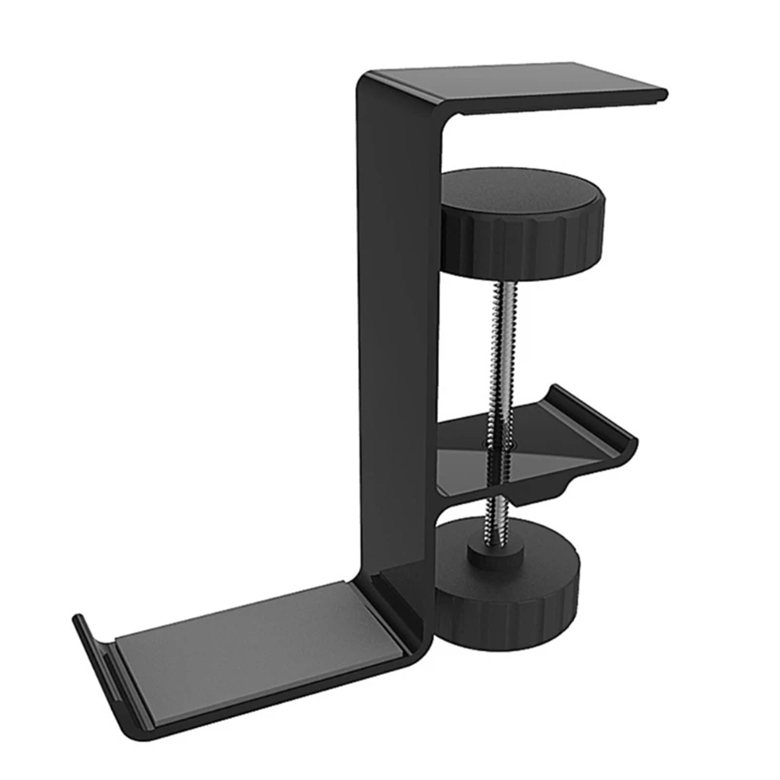 Supporto per Cuffie Gancio Porta Auricolari in Metallo da 2 Pezzi sotto Il Supporto for Cuffie da scrivania Gancio for Cuffie con Morsetto Regolabile Universale per Cuffie(Black)