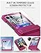 Vizvera for Motorola Razr 2024/Razr 2025 Case with Hinge Cover, Built-in Screen Protector Shockproof All-Inclusive Smartphone Cover Wireless Charging for Motorola Razr 2024/Razr 2025(Magenta)