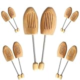 Größe: ca. 30 x 8 cm MA-on 1 Paar Schuhspanner aus Holz mit Federn, haltbar, Größe 41–42