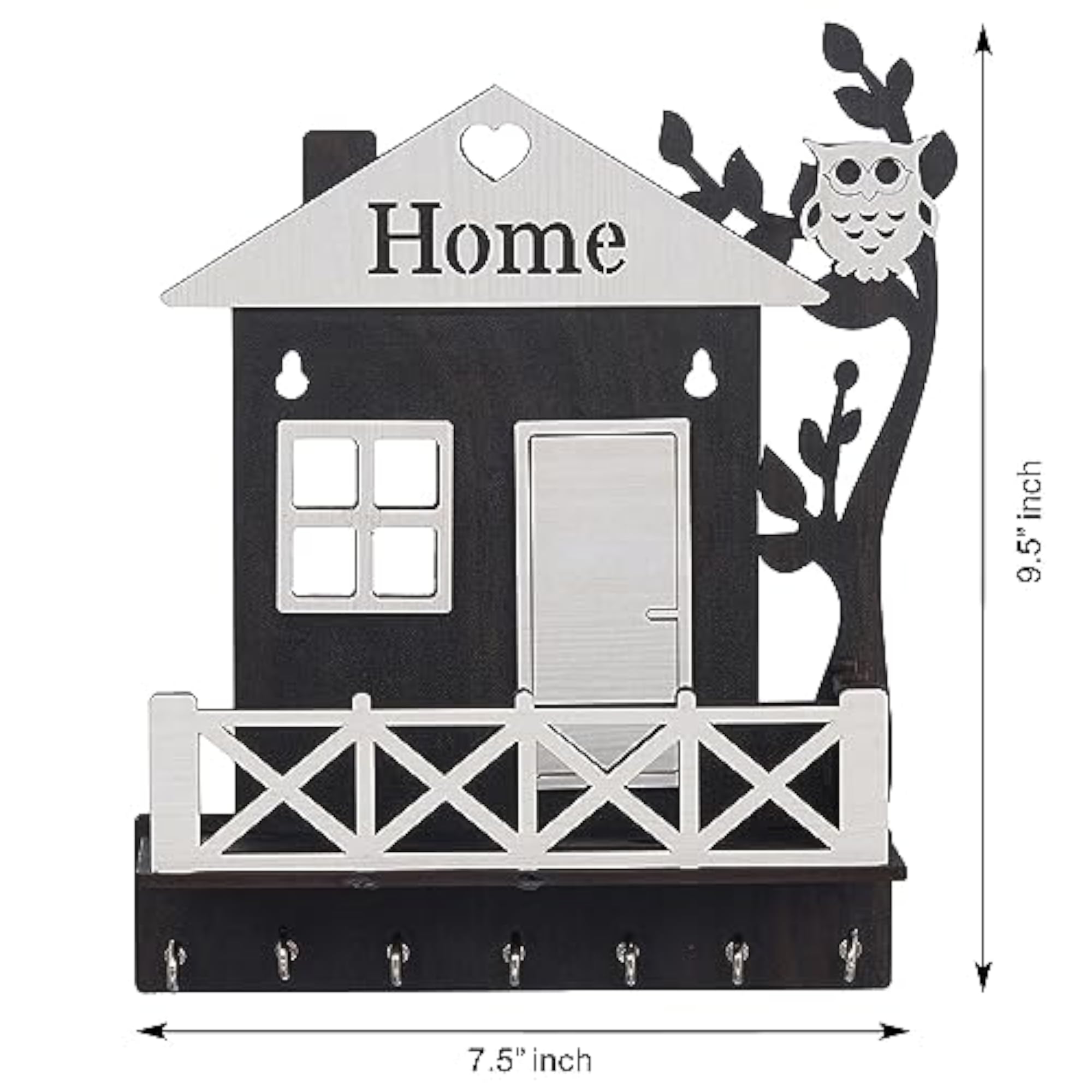 Wooden House Keys Hanger Key Holder for Home Decor