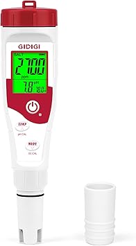Tudoupeng Pool Salt Tester & PH Meter Digital 5 In 1 Salinity PH EC Temp TDS Meter - View #4