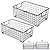 Kingrol 2 Pack Wire Storage Baskets with Handles, Metal Organizer Basket Bins for Home, Office, Nursery, Laundry Shelves Organizer