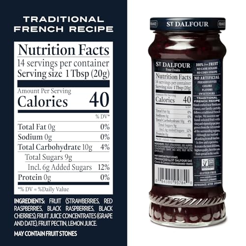 image for St. Dalfour Four Fruits Fruit Spread - 10oz - 100% from Fruit, No Arti