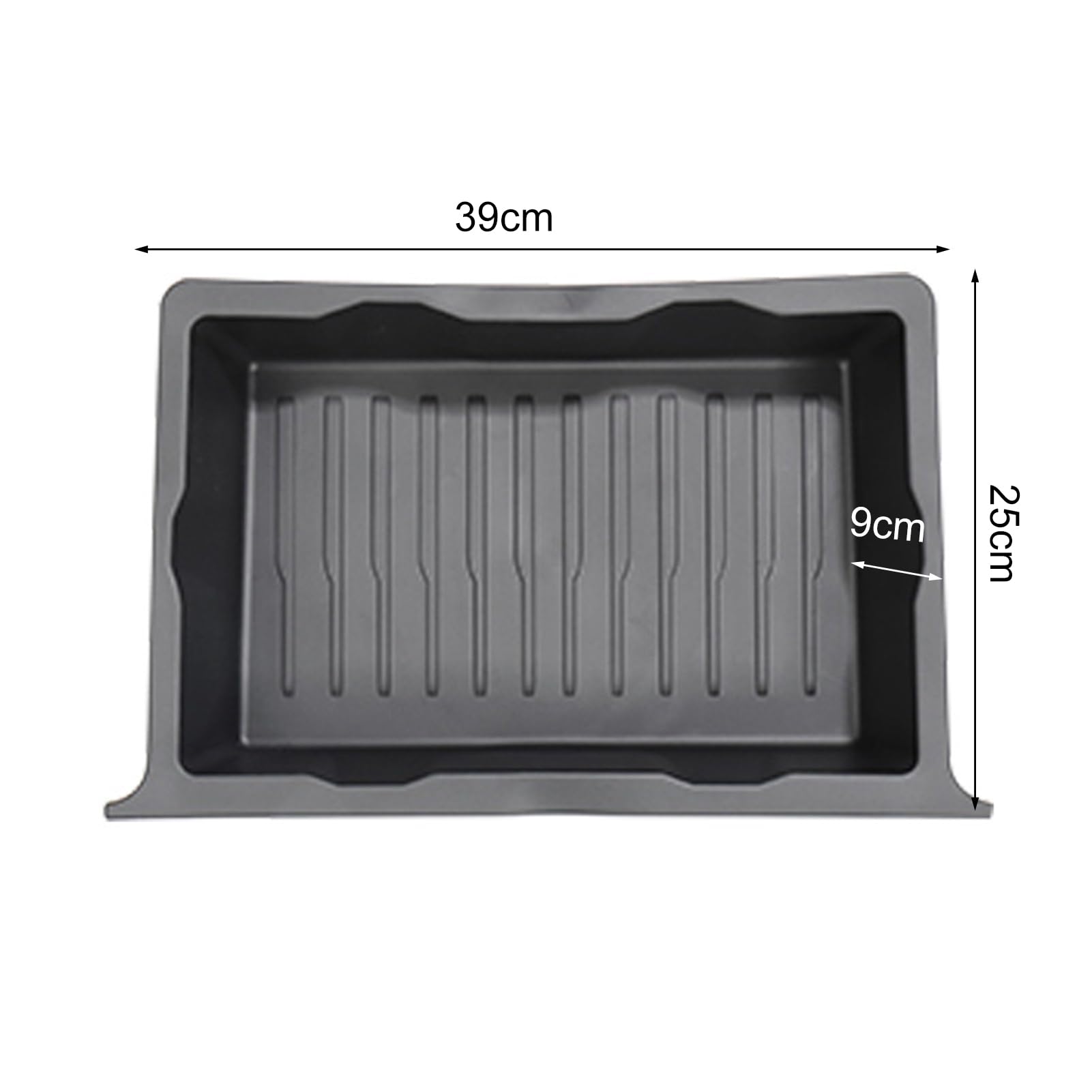 Boîte de rangement de voiture pour Tesla Model Y - Grande capacité - En TPE - Pour siège avant et tiroir - Bac caché - Noir