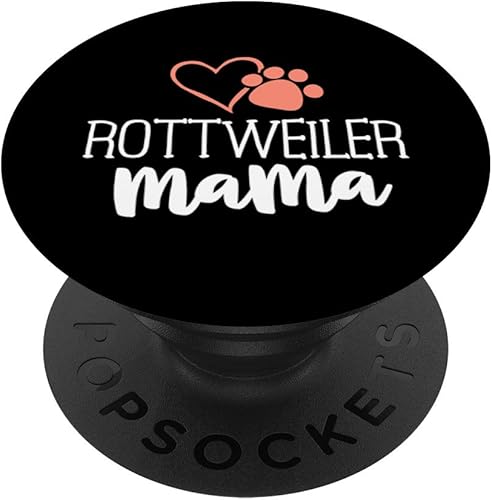 Miniatura 1 de Rottweiler - Camiseta de mamá para mujer diseño de perro con texto Rottie PopSockets