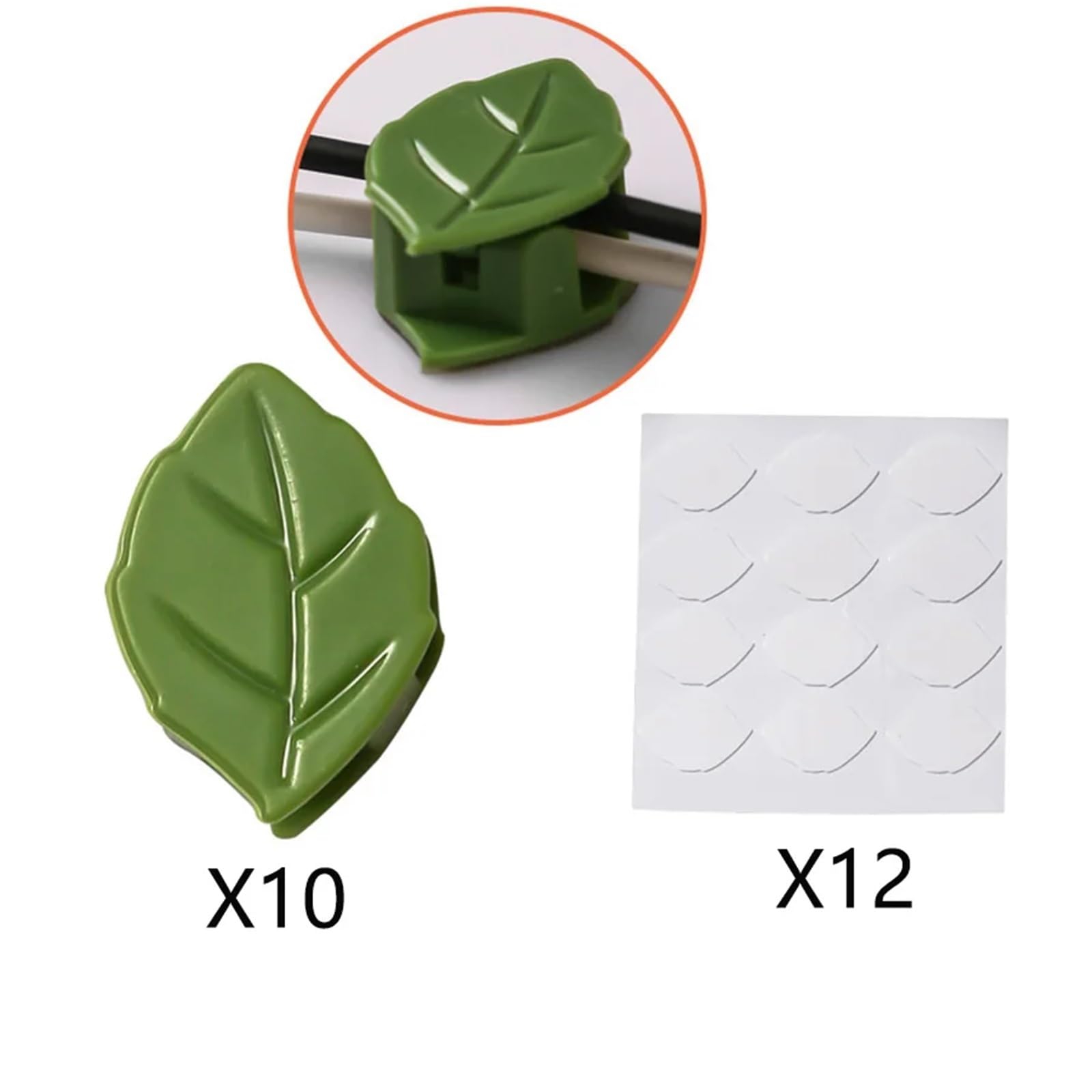 Pflanzen-Wand-Clips, unsichtbare Wandbefestigung, Rattan-Rankenhalterung, feste Schnalle für Zimmerpflanzen, Weinwand-Clips, Pflanzenhaken für Pflanzen, Grün, 100 Stück