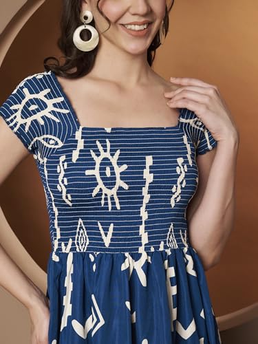Image of ZWERLON | Dress for Women | Elegant Off-Shoulder Tiered Maxi | Short Sleeve Ruffle Detail | Casual Chic Look