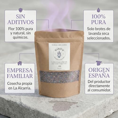 Miniatura 4 de Flor De Lavanda Seca Natural 500 G Mariem 100 Pura Origen España