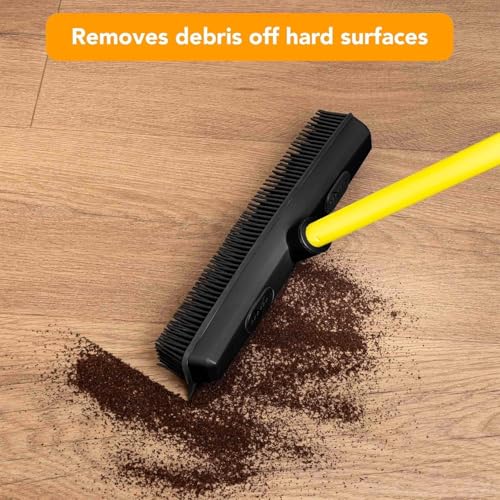 Image of FURemover Pet Hair Removal Rubber Broom, 48 inch Handle