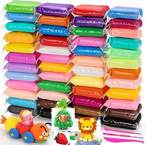 Clay 48 Color Non-Toxic for Kids Soft, Modeling Clay Magic C...