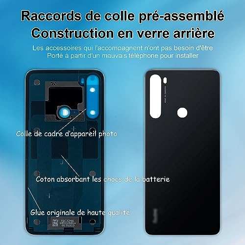 Réparer Vitre Arrière Xiaomi Redmi Note 8 Cassée avec ce Kit de Remplacement