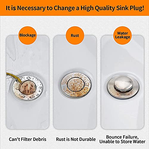 Bouchon lavabo pop-up pour changer facilement une bonde de lavabo usée - 8