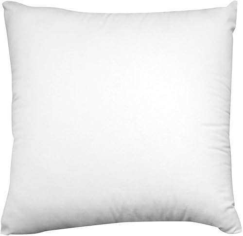 AK TRADING CO. Relleno de almohada de poliéster de 18 x 18 pulgadas, funda de almohada cuadrada hipoalergénica, color blanco, fabricado en Estados