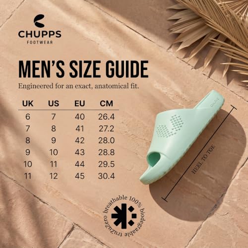 Image of CHUPPS Chupster Men's Orthopedic Slippers | Soft Cushioned Footbed | Lightweight Flip Flops | Anti-Skid Sole | Comfortable Daily Wear Chappals