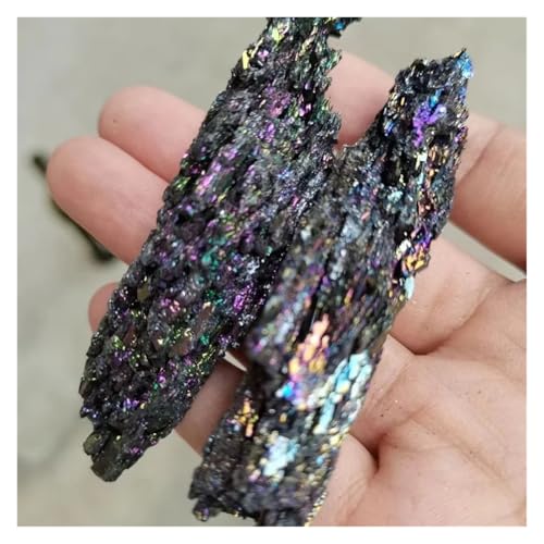 Piedra coleccionable cuarzo malaquita aura de 110-200g y cristales para decoración 7