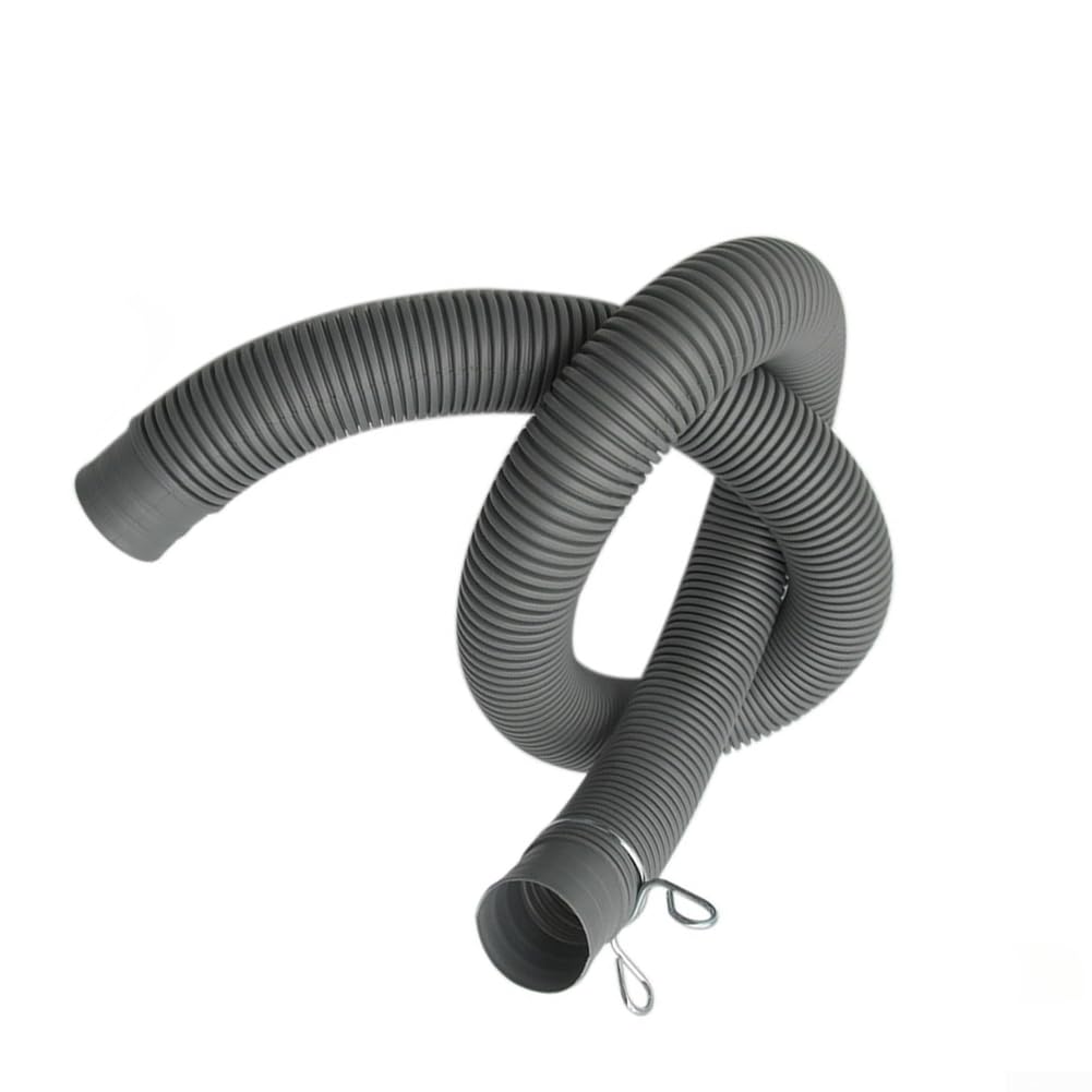 Ensemble de tuyau de piscine robuste avec 3 anneaux à pression, tuyaux en plastique PE anti-fuite pour pompes filtrantes et écumoires de 3,2 cm, gris (B)