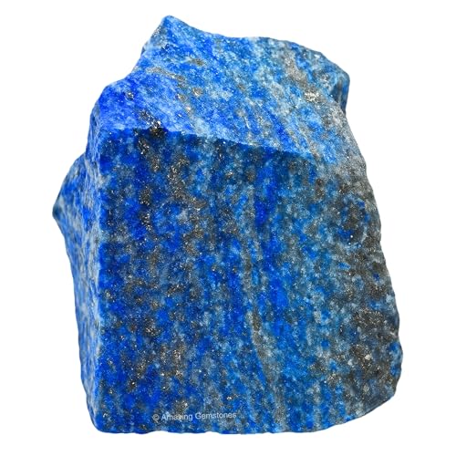 Image of Amazing Gemstone 2 Pieces Lapis Lazuli Stone Crystals and Healing Stones, Raw Natural Rocks for Tumbling and DIY Raw Stones and Crystals