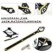 Gasedin Jack Ratchet Wrench, Car Steel Jack Long Handle Wrench Tool, 360° Rotating Labor-Saving Scissor Jack Wrench with Forward and Reverse Knobs, Universal Car Accessories (With Accessories)