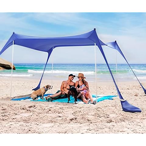 SUN NINJA Pop Up Beach Tent Sun Shelter Cover