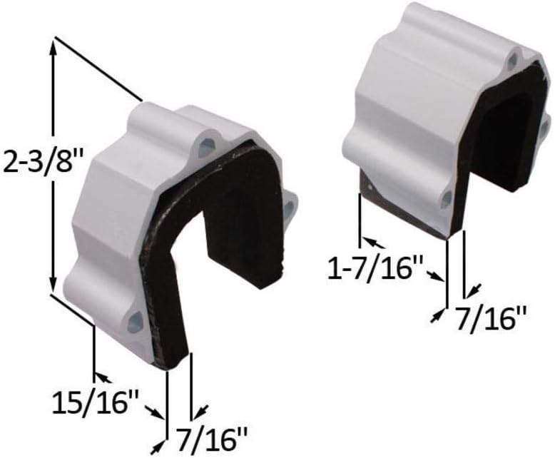 Double Door Mullion Horseshoe Astragal Seal – Weatherproof Door Seal Strip