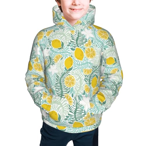 Floral Brush Strokes Kid Hoodies Boys Sweatshirts Girls Pullover with Pocket3