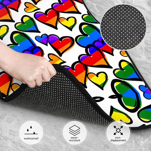 Tapis de sol voiture Gay Pride arc-en-ciel, le cadeau idéal - 2