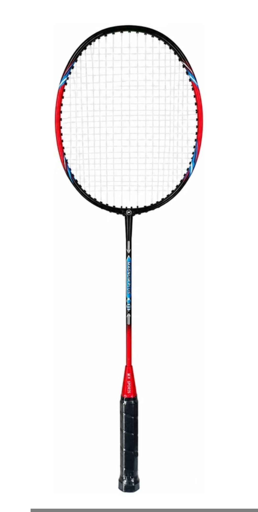 MK Sports Magnum Plus Badminton Racket, Black and Red | Lightweight Frame, Pre-Strung Racket, Anti-Slip Grip, Recreational Play, Durable Build-image-24