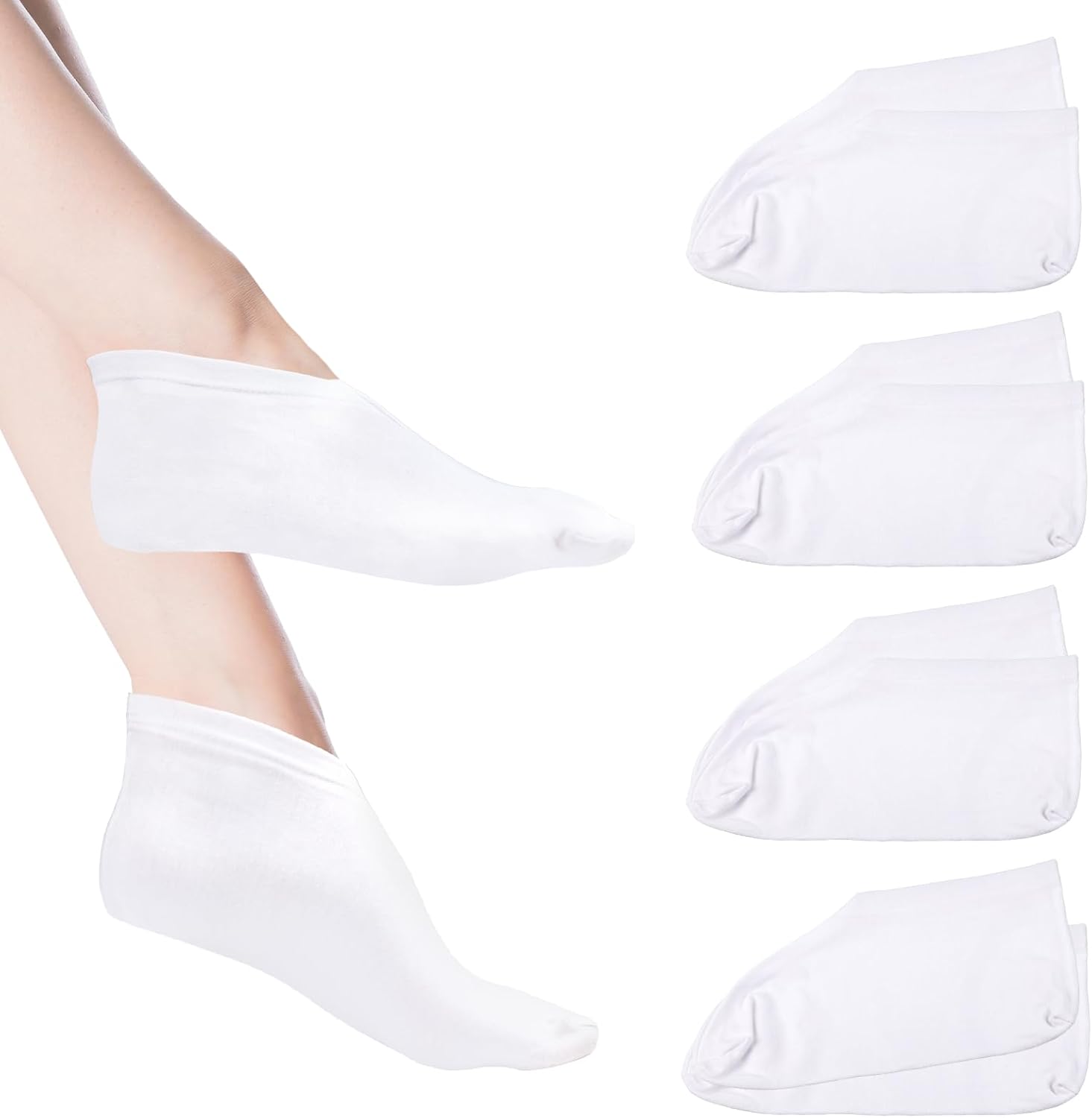 BLMHTWO 4 Pairs Foot Moisturizer Socks, Moisturizing Socks