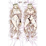 MISAKI1987 Kuroinu Celestine Lucullus Anime Girl Dakimakura Hugging Body Pillow Cover Case 150cm X 50cm Peach Skin