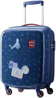 American Tourister Harry Potter x American Tourister All Over Print 53cm Spinner Luggage | 33L Cabin Trolley | Kids Travel Suitcase for Boys & Girls | AT Playunique- Stickers | Teal | 3 Year Global Warranty
