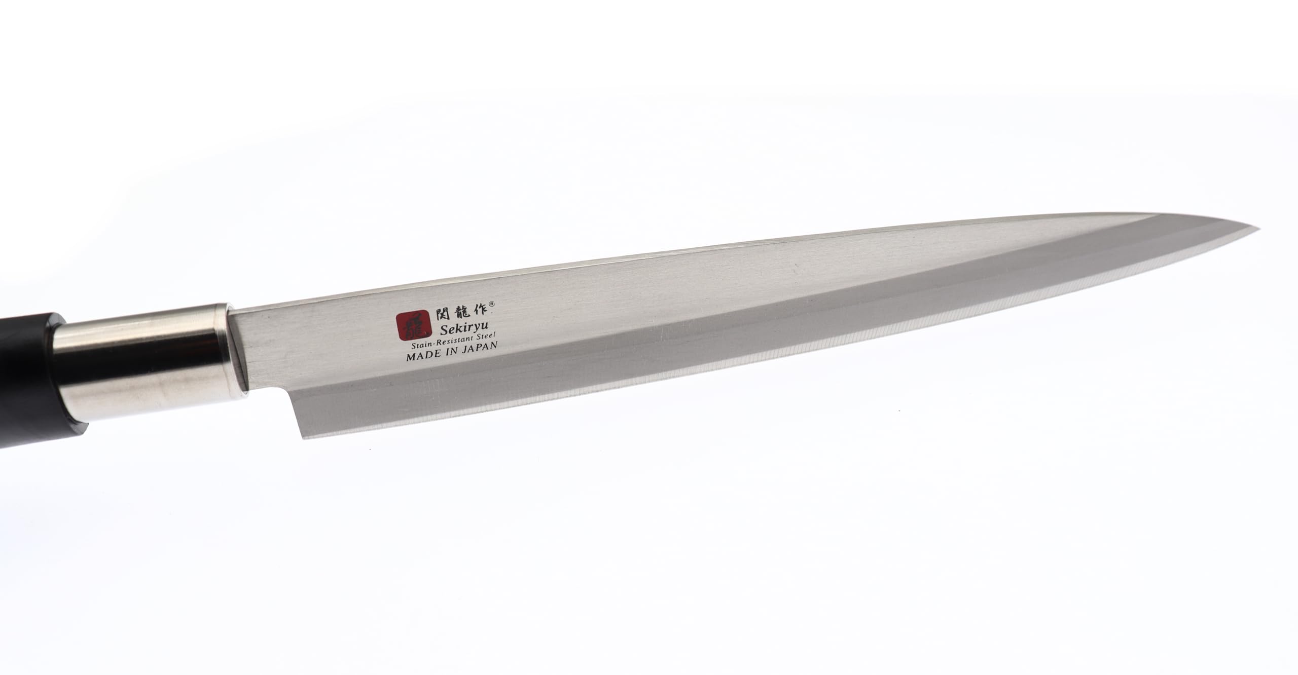 COCKTAIL7 Couteau Japonais Sashimi Yanagiba Lame 210 mm, Couteaux de Cuisine Special Poisson Fabriqué au Japon