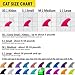 zetpo Cat Nail Caps | Cat Claw Covers | with Adhesives and Applicators (S, 20x Colors | 200 pcs)