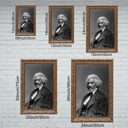 Cadre suspendu Frederick Douglass toile décoration murale 50x76 - 2