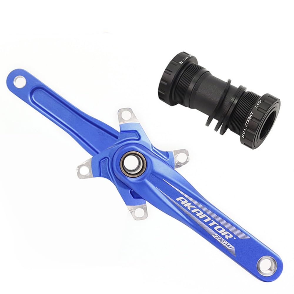 ZXGSXIOU 104BCD MTB Crankset 170mm Left Right Aluminium Crank Arm Set Hollow Intrgrated Bike Cranksets With Bottom Bracket