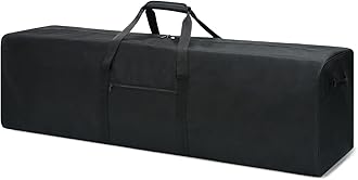 Urbanstand 52 Inch Extra Large Duffle Bag for Travel, 190L Sports Gear Storage Bag with 2-way Lockable Zippers, Long Duffel Bag for Tent Camping Moving tripod (Black)