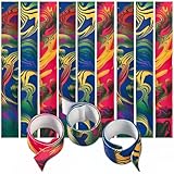 Dozen Nylon Tie-Dyed Slap Bracelets