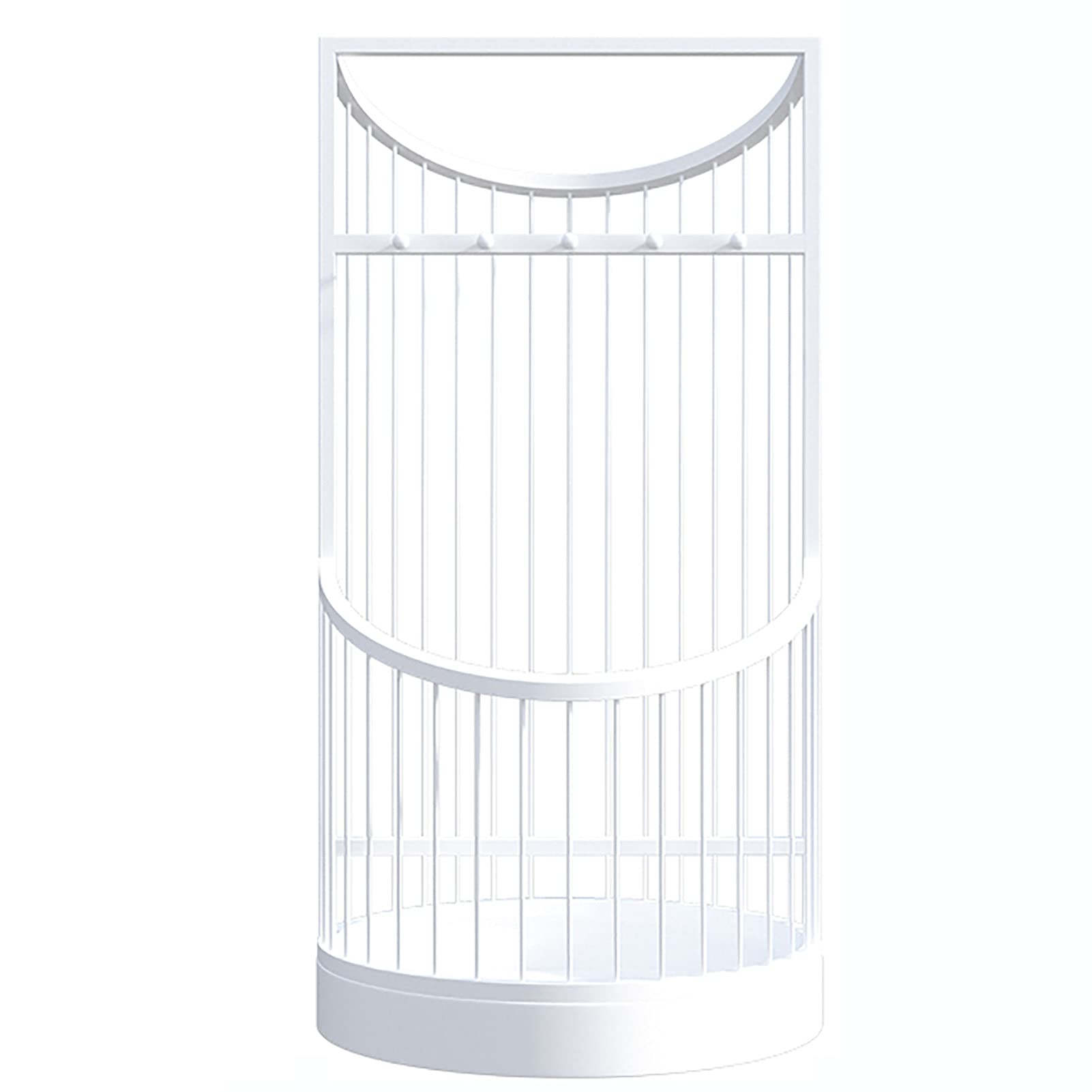 Rohcghc One Color Umbrella Stand, Umbrella Stands Home Holder, With Hooks/Drip Tray Double-Layer Metal
