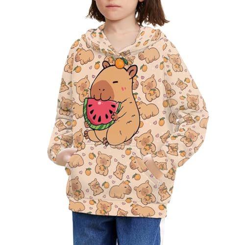 JEOCODY Cute Hoodies for Kids Trendy Sweatshirt with Pockets Long Sleeve Shirts Clothes for Boys Girls