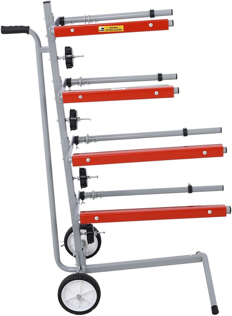 Mobile Tree Style Masking Paper Machine Station, Masking Film Masking Paper Dispenser with Wheels, Holds Multi-Rolls Portable System for Car Paint, Repair Body and Home Restoration