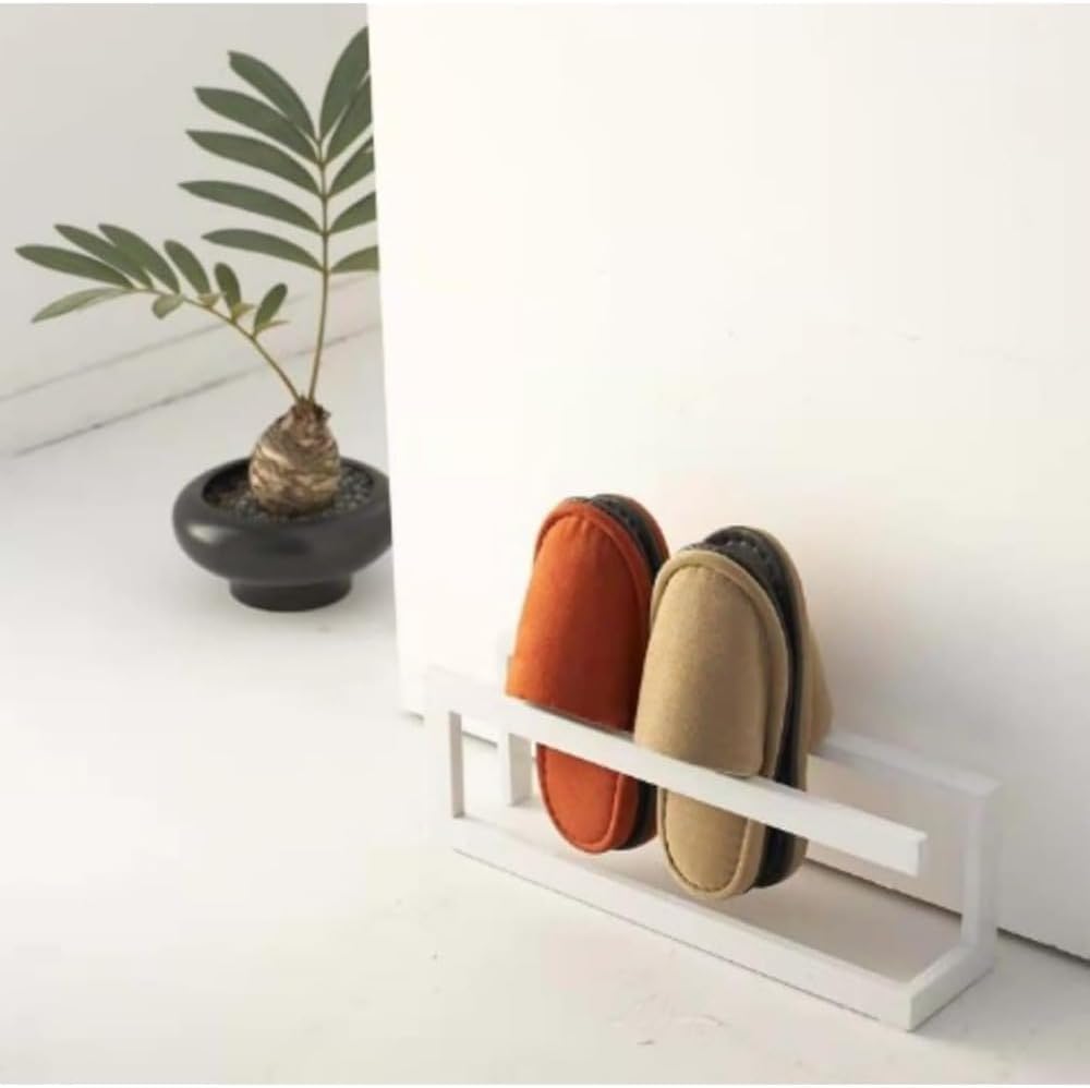 BADANTスリッパラック玄関浴室室内ホテル収納来客用スリッパたておしゃれホルダー省スペーススリムスリッパラックスリッパ置き場 (ブ