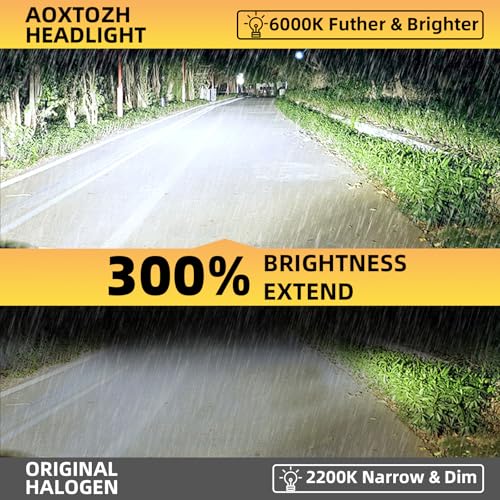 Image of H11 Fog Light Bulbs Compatible with 2009-2019 Ford Flex,Halogen Light Bulbs,Super Bright 6000K White,Plug and Play,Pack of 2
