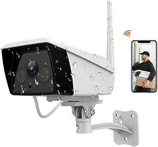 FHD 1080P Telecamera IP Esterna Senza Fili Videocamera di Sorveglianza WiFi con IP66 Impermeabile Rilevazione Movimento Visione Notturna 2 Vie Audio Compatibile con iOSAndroid FHD 1080P Telecamera IP Esterna Senza Fili Videocamera di Sorveglianza WiFi con IP66 Impermeabile Rilevazione Movimento Visione Notturna 2 Vie Audio Compatibile con iOSAndroid