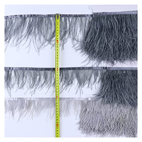 Plumes d'autruche en frange de 10 mètres bleu lac pour décoration de mariage - 6