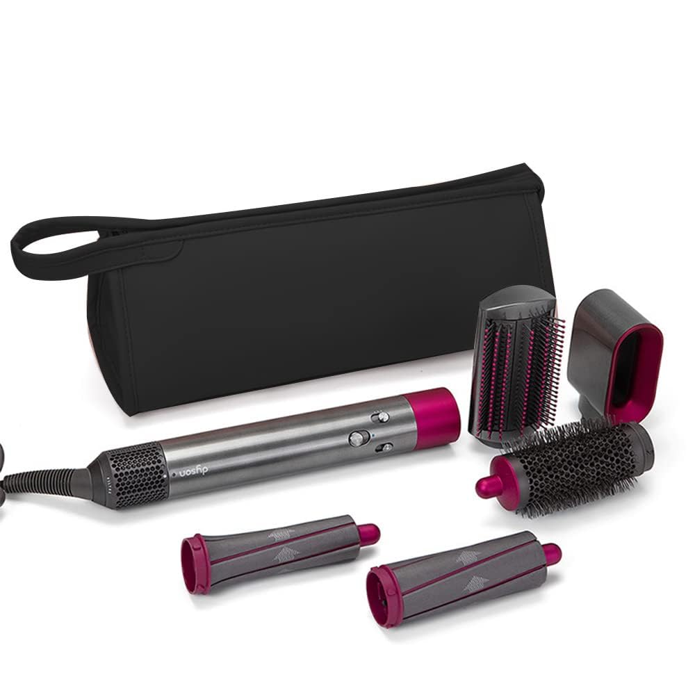 Travel Organizer for Dyson Supersonic Hair Dryer, Airwrap Styler, and Curling Iron - Portable Case Compatible With Accessories (Black)