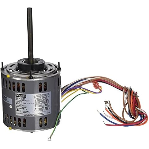 Fasco D701 5.6-Inch Direct Drive Blower Motor, 1/2 HP, 115 Volts, 1075 RPM, 4 Speed, 7.7 Amps, OAO Enclosure, Reversible Rotation, Sleeve Bearing Cover