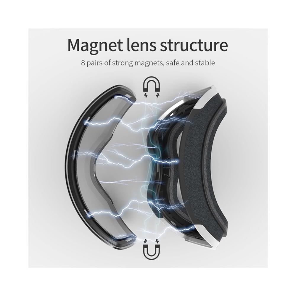 VCLUST Gogle motocyklowe magnetyczne szybkie zmiany podwójne warstwy profesjonalne zimowe gogle narciarskie przeciwmgielne gogle snowboardowe mężczyźni kobiety sprzęt narciarski (kolor: R)
