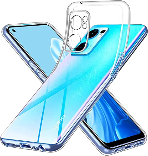 Captor Oppo Find X5 Lite 5G Hülle Transparent TPU-Silikon - Handyhülle Oppo Find X5 Lite 5G Case ultradünn, Anti-vergilbend Schutzhülle